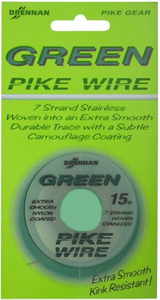 Drennan 1x7 Green Pike Wire 15m