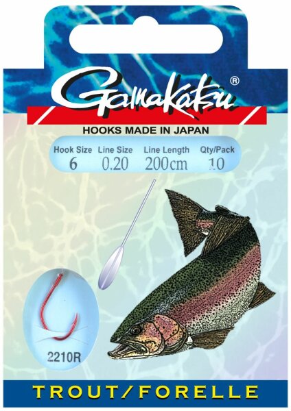 GAMAKATSU BOOKLET TROUT 2210R #10-0.18MM 200CM