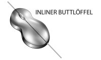 Buttlöffel Inline 60g silber