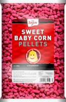Carp Zoom Sweet Baby Corn Pellets, strawberry, 800 g Haken köder oder Futterzusatz für große Fische