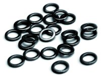 Round rig rings &Oslash; 3,1 mm (25 pcs) matte black