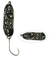 Trout Spoon Hole 2,4g schwarz-glitter/schwarz-glitter