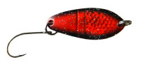 Trout Spoon Scale 2,9g schwarz-rot-glitter/silber